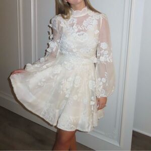 Zimmermann Cream Floral Mini 2 piece set